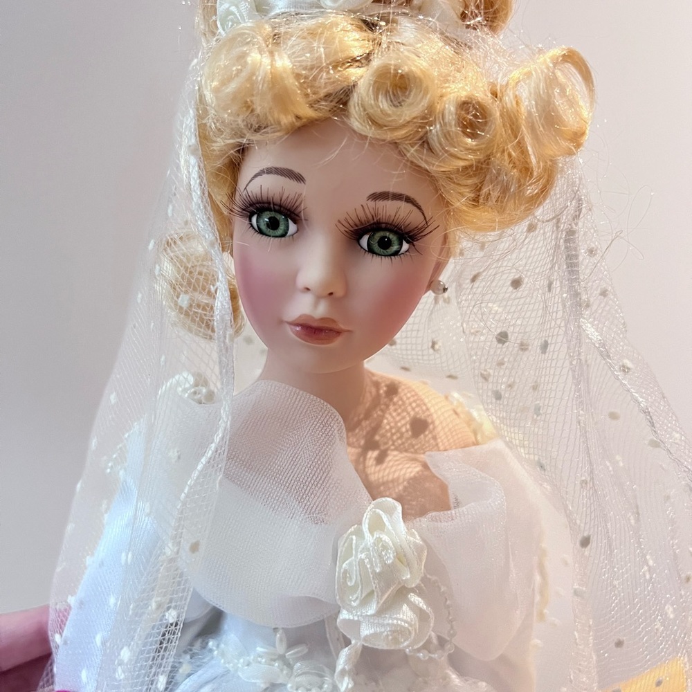 Cathay Collection Bride Porcelain Doll - Picture 2 of 5